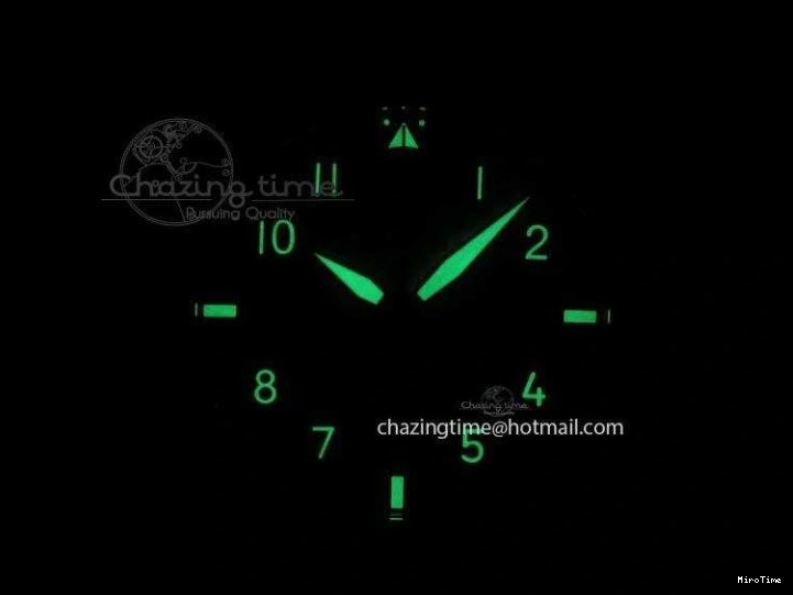 MIROTIME 1225 Pilot Chrono SS IW387809 ZF 1:1 Best Edition Silver Dial Blue Numbers On Blue Leather Strap A Lightweight 7263